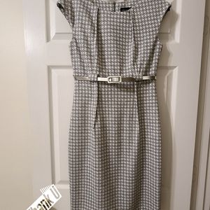 Gray Dress With Silver Belt